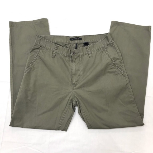JOHN VARVATOS  olive straight leg pants(like new) - Picture 7 of 8
